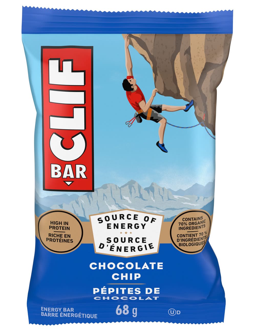 CLIF Bar Energy Bar, Chocolate Chip (68 g)