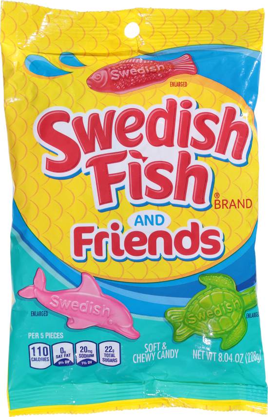 Swedish Fish Friends Soft & Chewy Candy (mixed fruit)