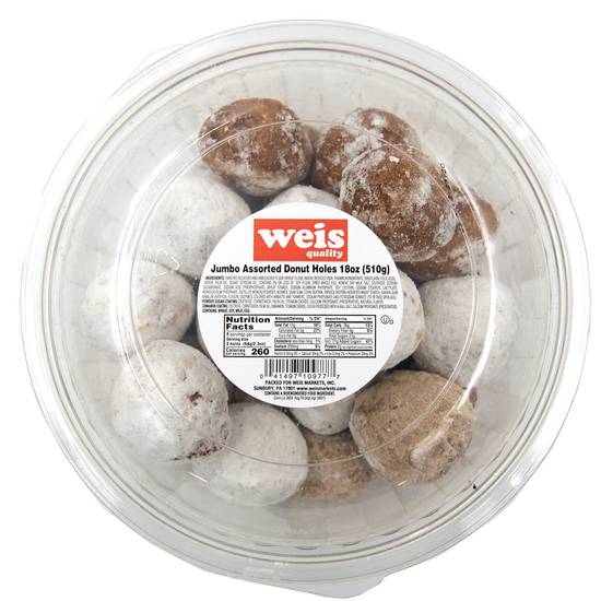 Weis Quality Assorted Donut Hole Tubs Jumbo