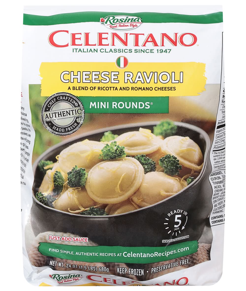 Celentano Mini Rounds Cheese Ravioli (24 oz)