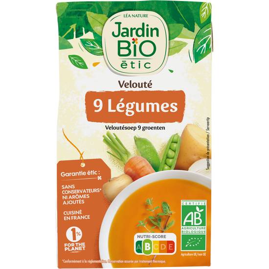 Jardin Bio Étic - Léa nature -  velouté de 9 Légumes (9 L)