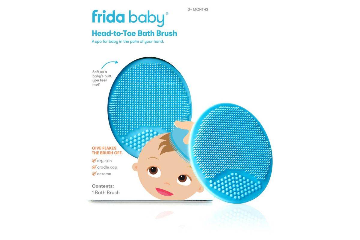 DermaFrida The SkinSoother Baby Bath Silicone Brush by Fridababy (1 Pack)