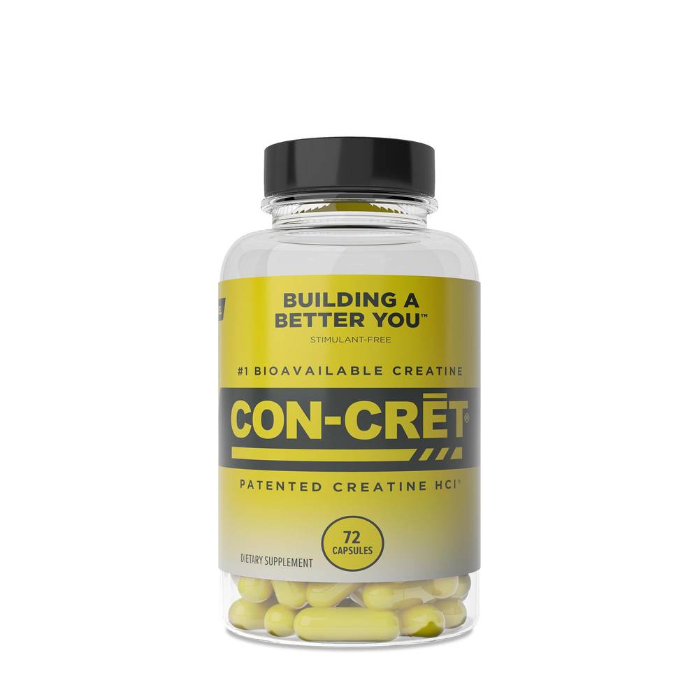 Patented Creatine HCl® - 72 Capsules (72 Servings)
