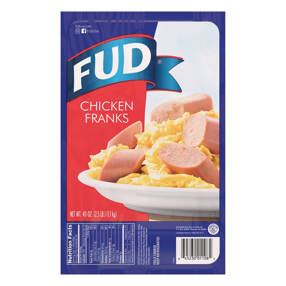 FUD Chicken Franks (2.5 lbs)