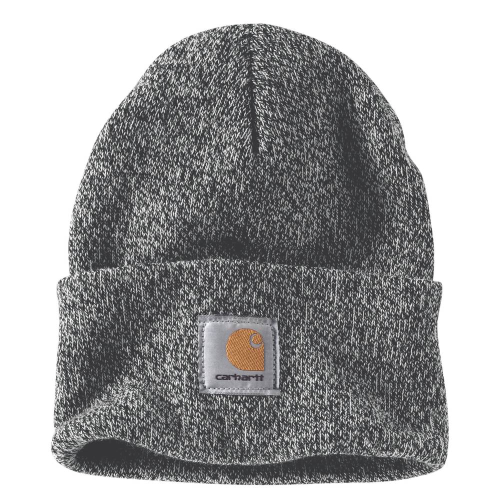 Carhartt Men's Black/White Acrylic Knit Hat | A18-019OS