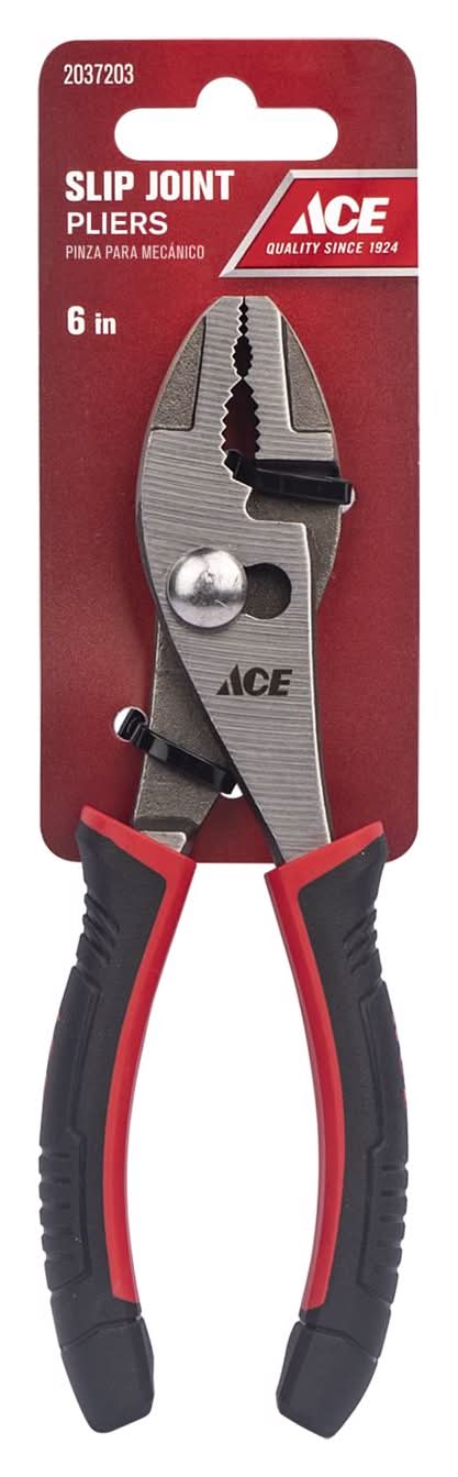 ACE 6 In. Chrome Vanadium Steel Slip Joint Pliers