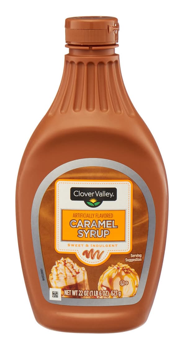 Clover Valley Sweet & Indulgent Flavoring Syrup, Caramel (22 oz)