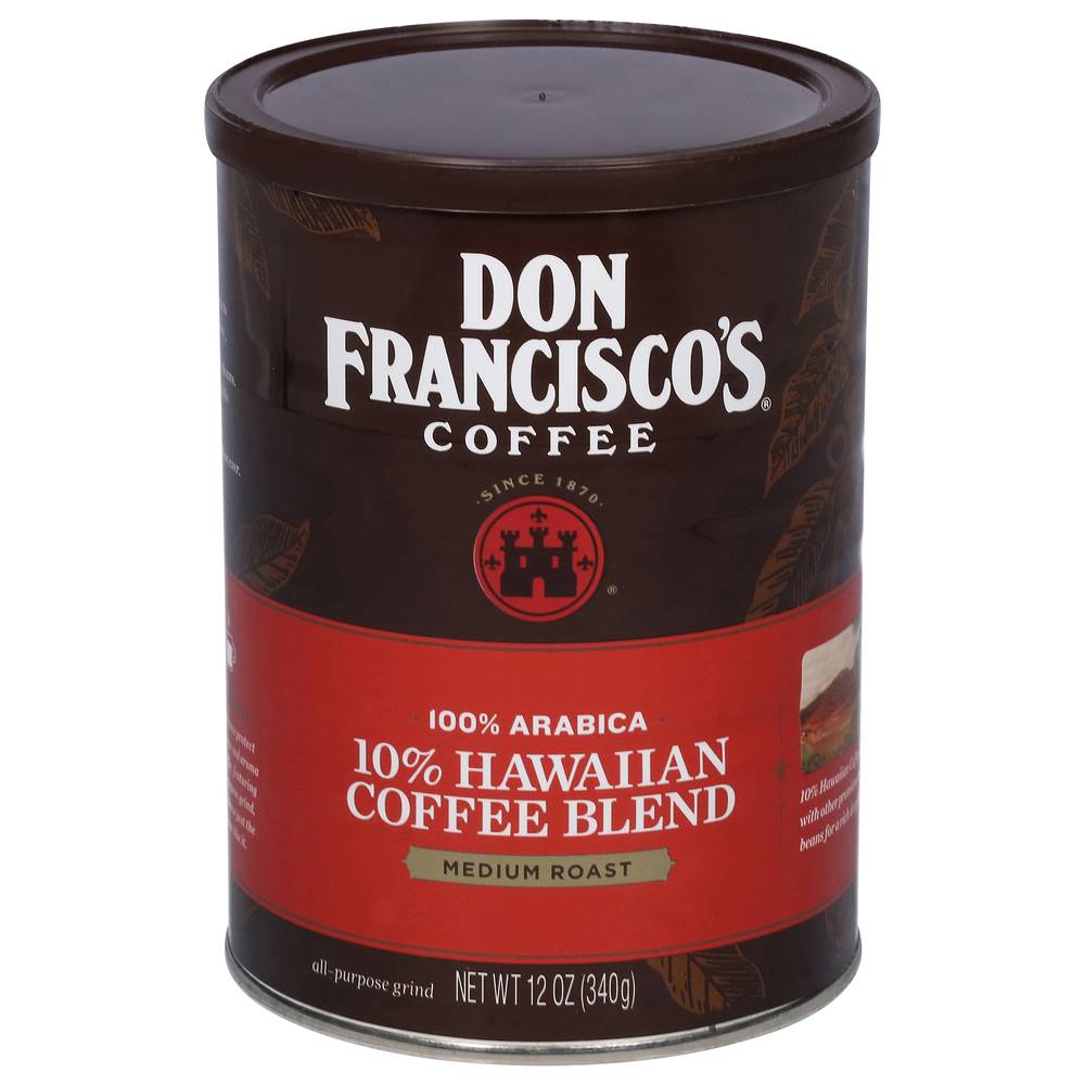 Don Francisco's 100% Arabica Hawaiian Blend Medium Roast Coffee (12 oz)