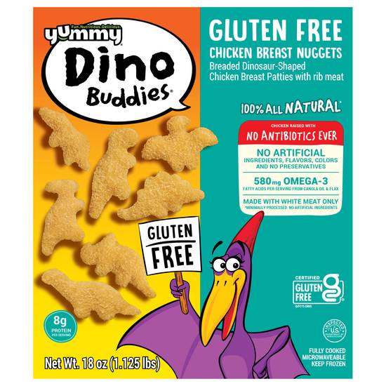 Yummy Gluten Free Dino Buddies Chicken Breast Nuggets