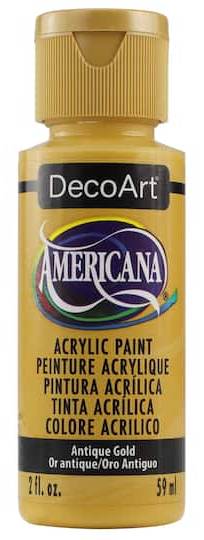 DecoArt Americana Acrylic Paint, Antique Gold (2 fl oz)