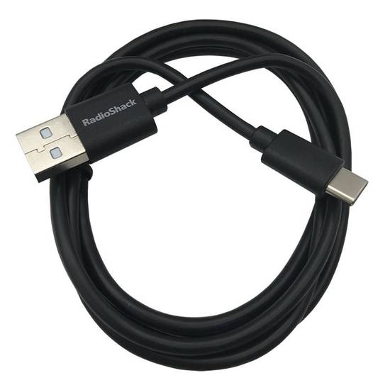 Radioshack cable usb 2.0 a tipo-c negro (1 pieza)