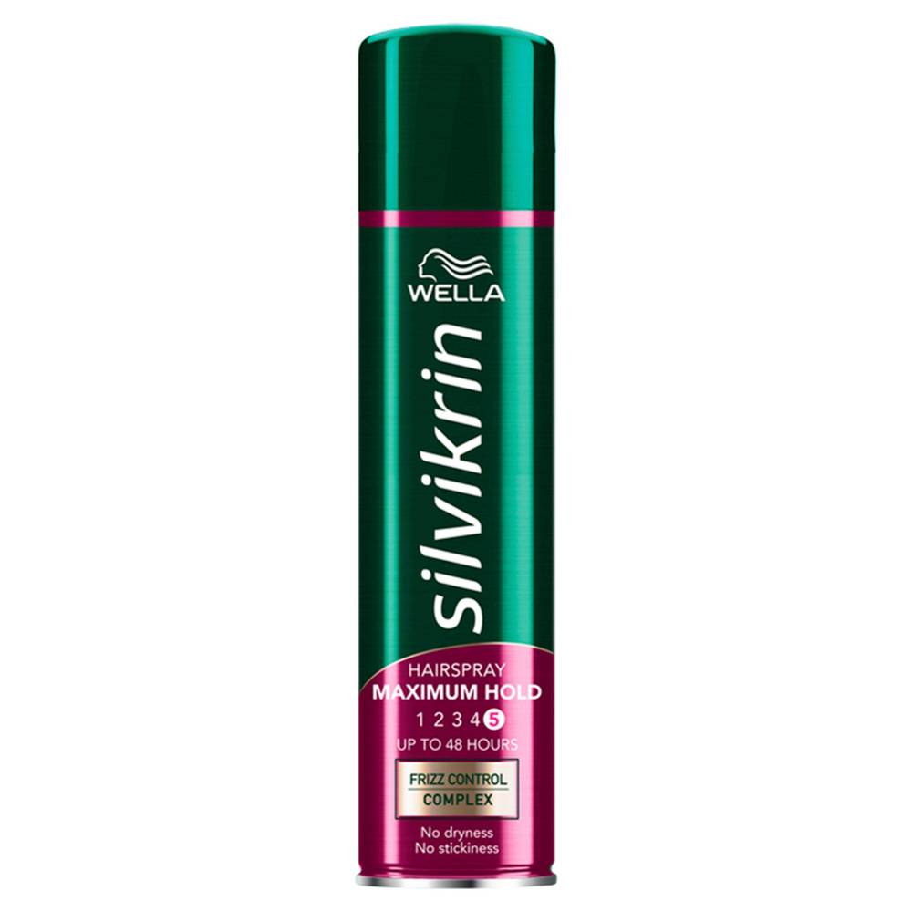 Wella Silvikrin Maximum Hold Hairspray 400ml