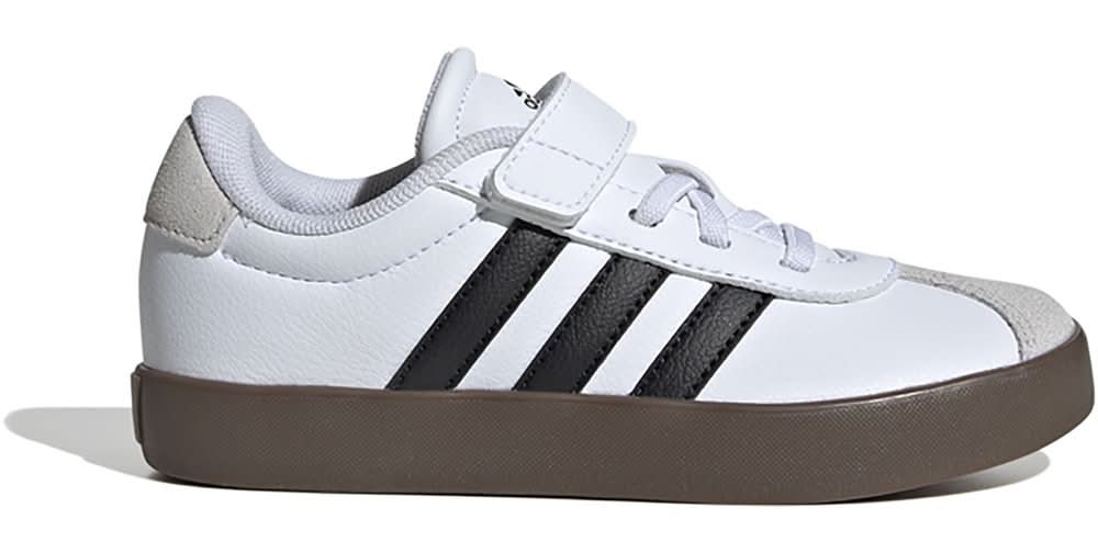 Adidas Kids' Preschool VL Court 3.0 Shoes, White / Black01, 1.5