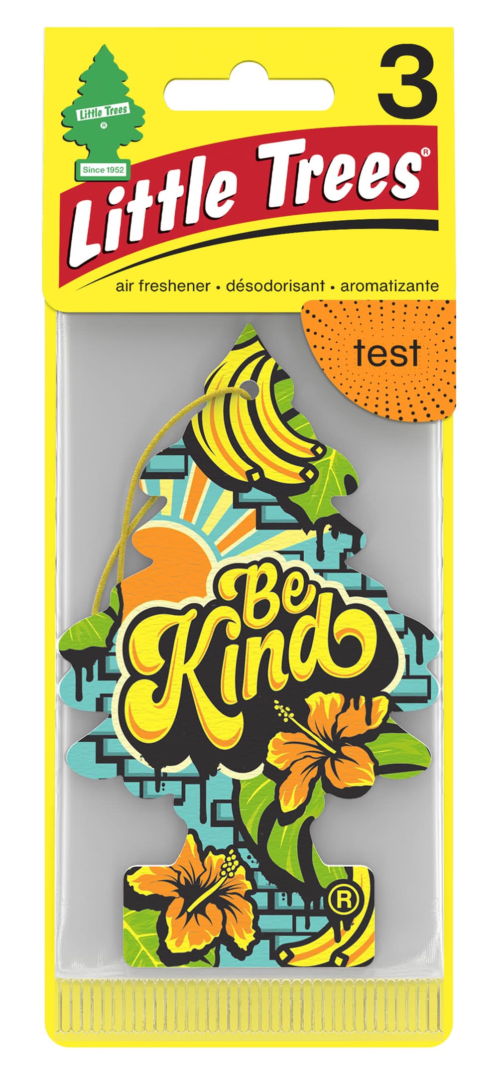 Little Trees Hanging Car Air Freshener, Be Kind (3 ct)