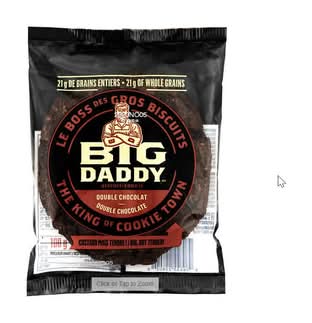 Big daddy biscuits au double (chocolat) - big daddy double chocolate cookie (100 g)