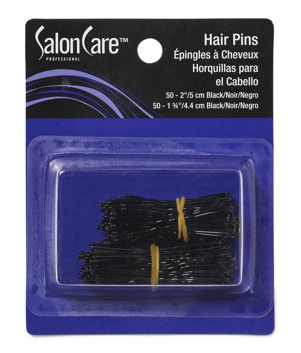 Salon Care Professional Hair Pins, Black (100 ct)