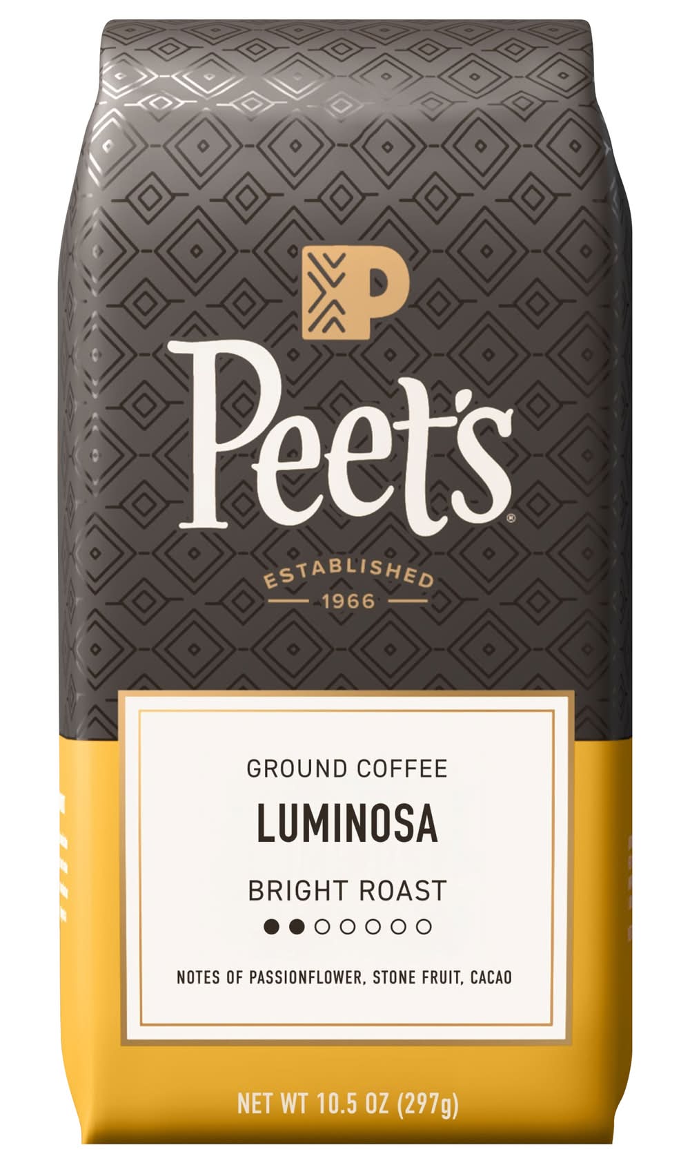 Peet's Coffee Ground Light Roast Breakfast Blend Coffee, Luminosa (10.5 oz)