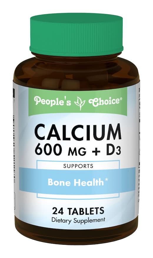 People's Choice Calcium and Vitamin D-3 Tablets (24 ct)