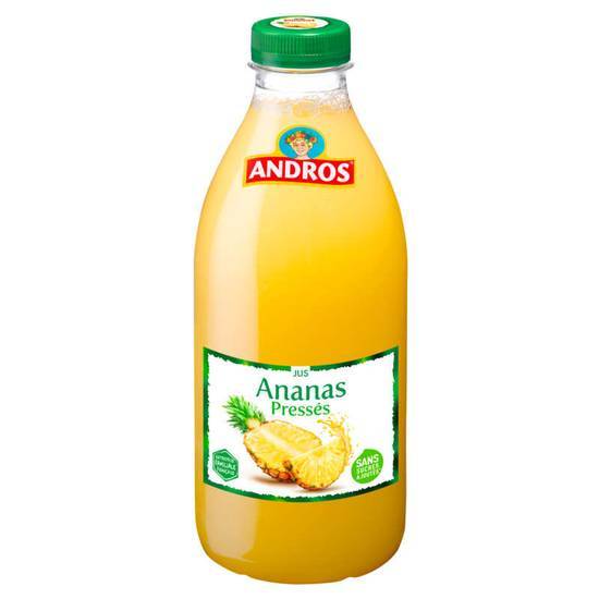Andros Jus d'Ananas pressés - 100% pur jus 1l