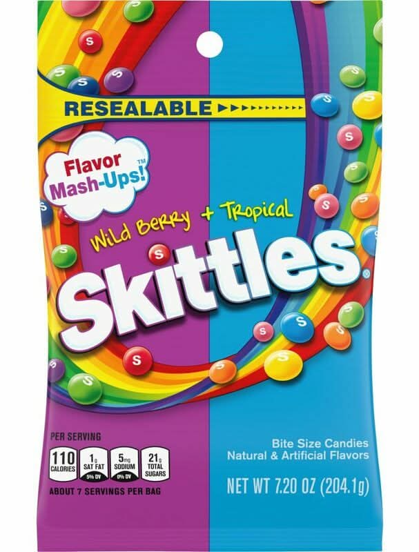 Skittles Mash Up Wildberry Tropical Bag 7.2oz