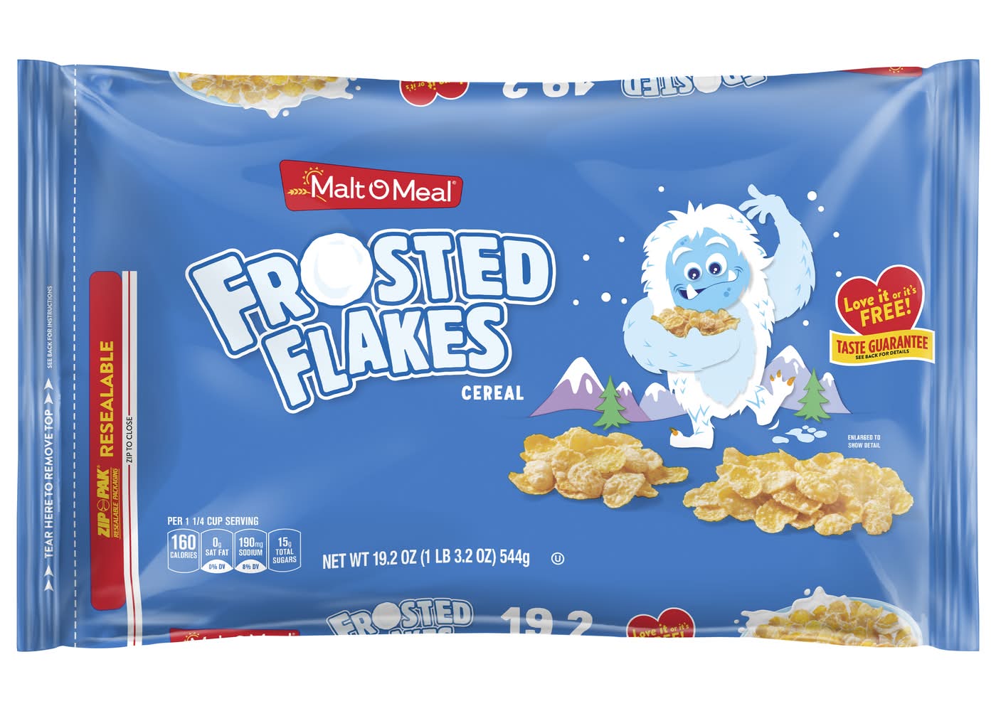 Malt-O-Meal Regular Size Frosted Flakes Cereal (19.2 oz)