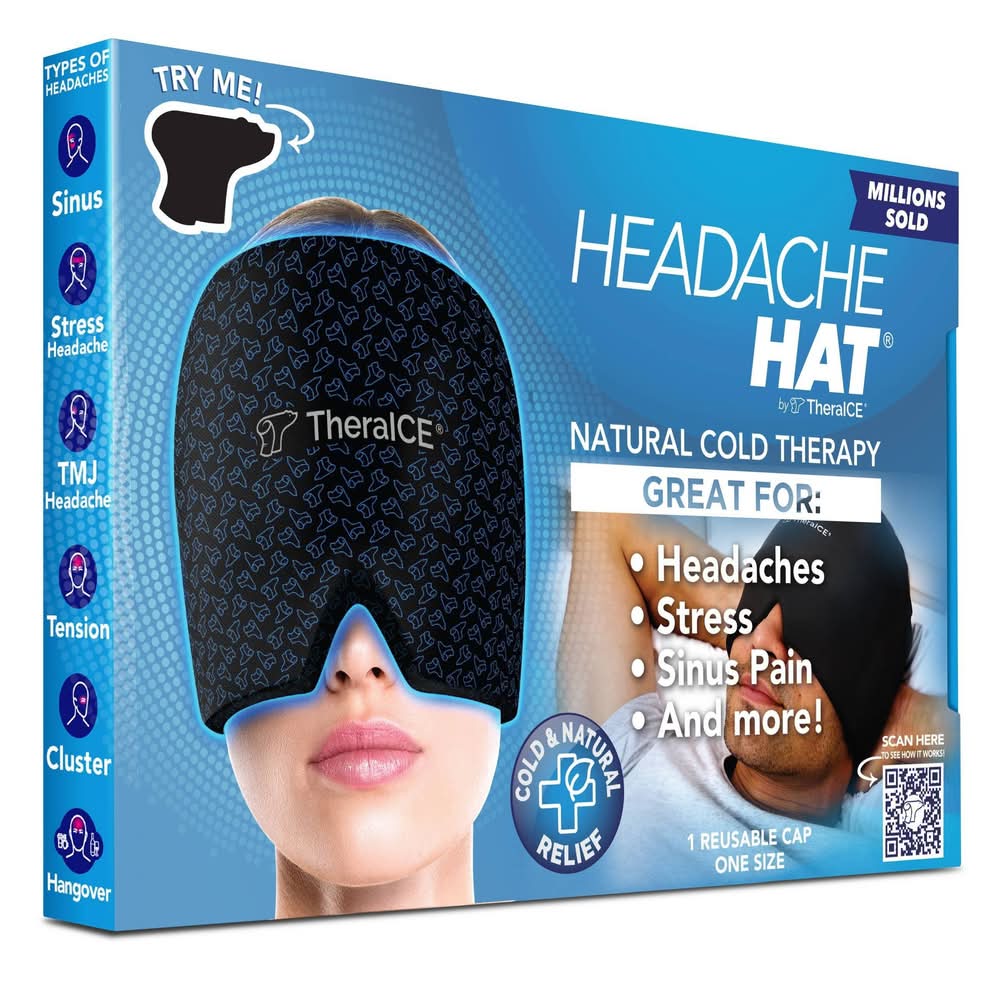 TheraICE Headache Relief Cap, One Size