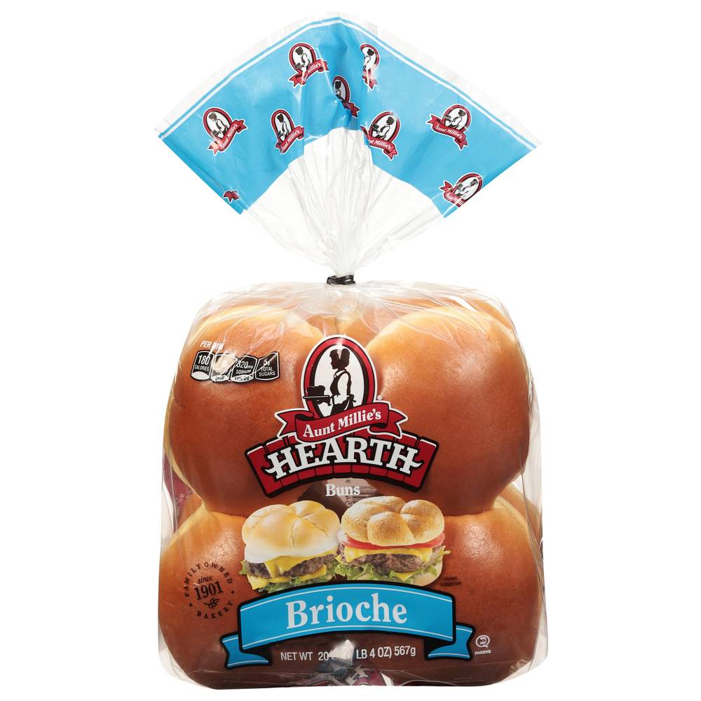 Aunt Millie's Hearth Brioche Buns (8 ct)