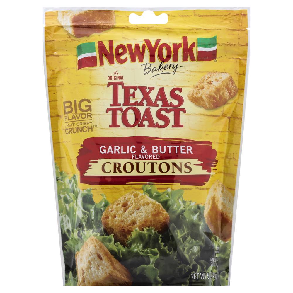 New York Bakery Original Texas Toast Croutons, Garlic -Butter (5 oz)