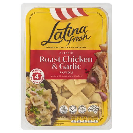 Latina Fresh Roast Chicken And Garlic Ravioli 625g