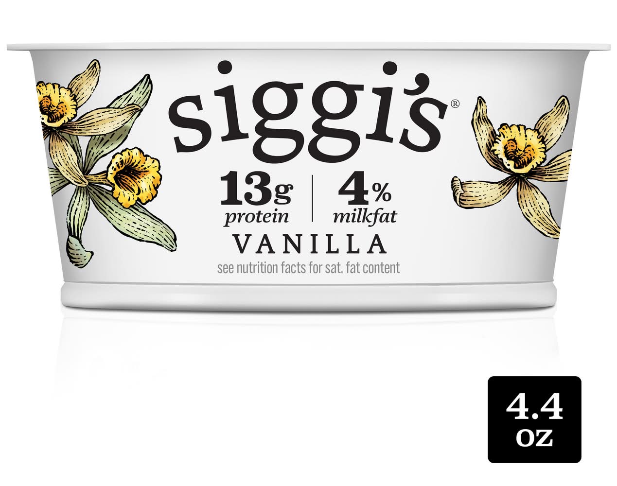 siggi's Strained Whole Milk Yogurt, Vanilla (4.4 oz)