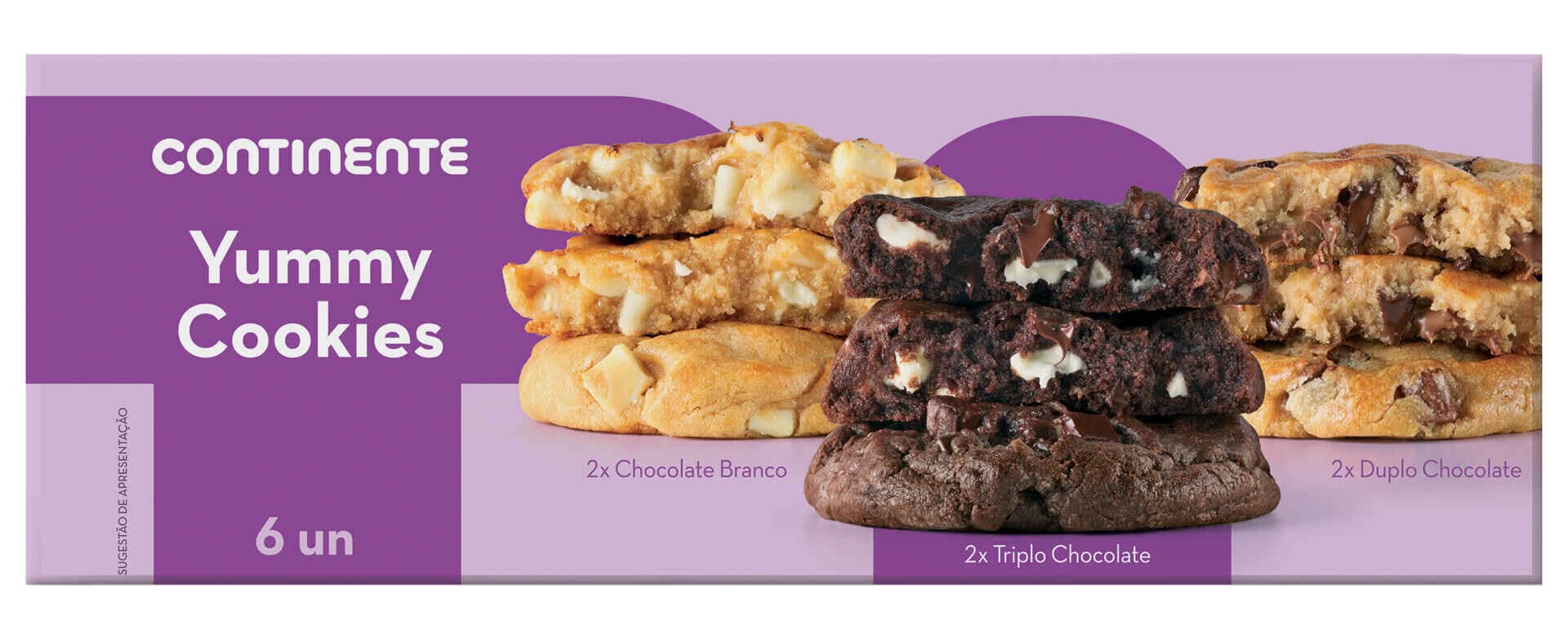 Bolachas Americanas Yummy Cookies Continente (emb. 6 un)