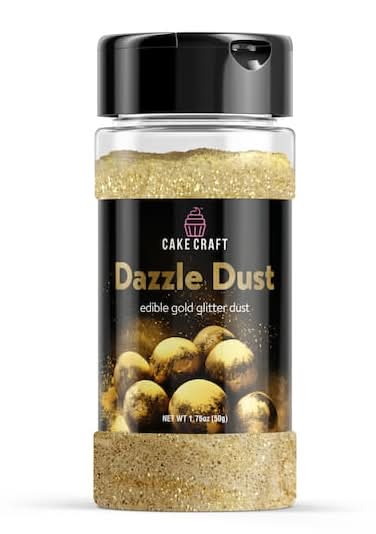 Cake Craft Edible Dazzle Dust, Gold (1.76 oz)