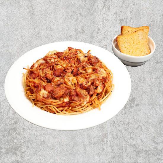 Spaghetti with Chicken & Sausage