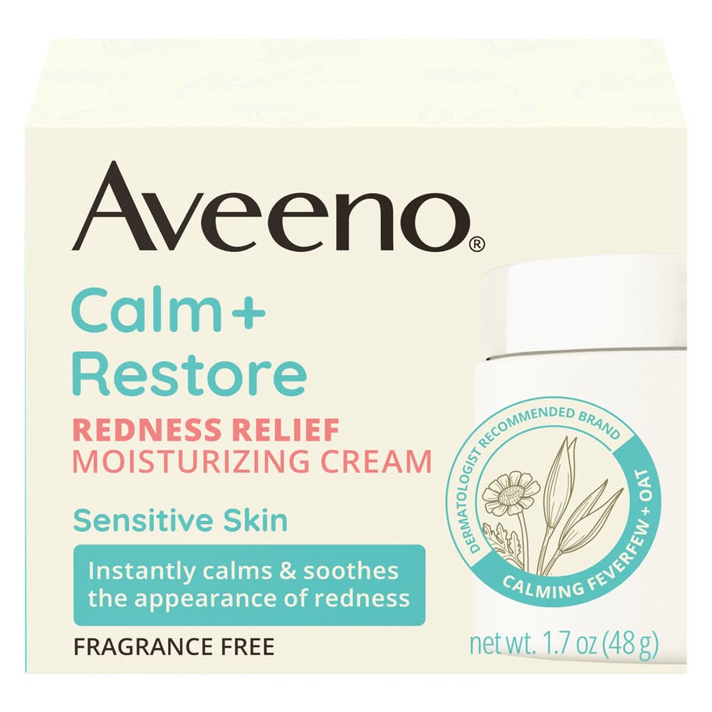Aveeno Calm + Restore Redness Relief Moisturizing Cream (1.7 oz)