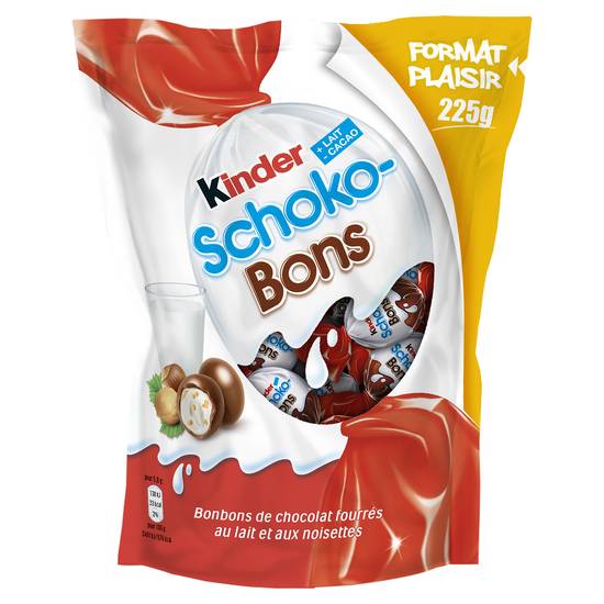 Kinder - Schokobons chocolats au lait et aux noisetes