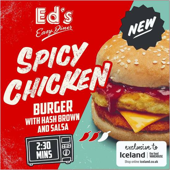 Ed's 186g Spicy Chicken Burger