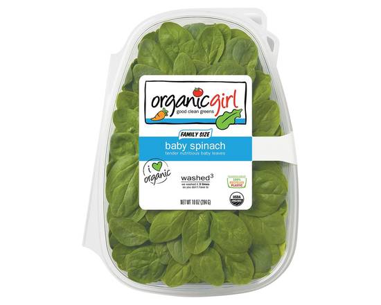 Organicgirl · Family Size Baby Spinach (10 oz)
