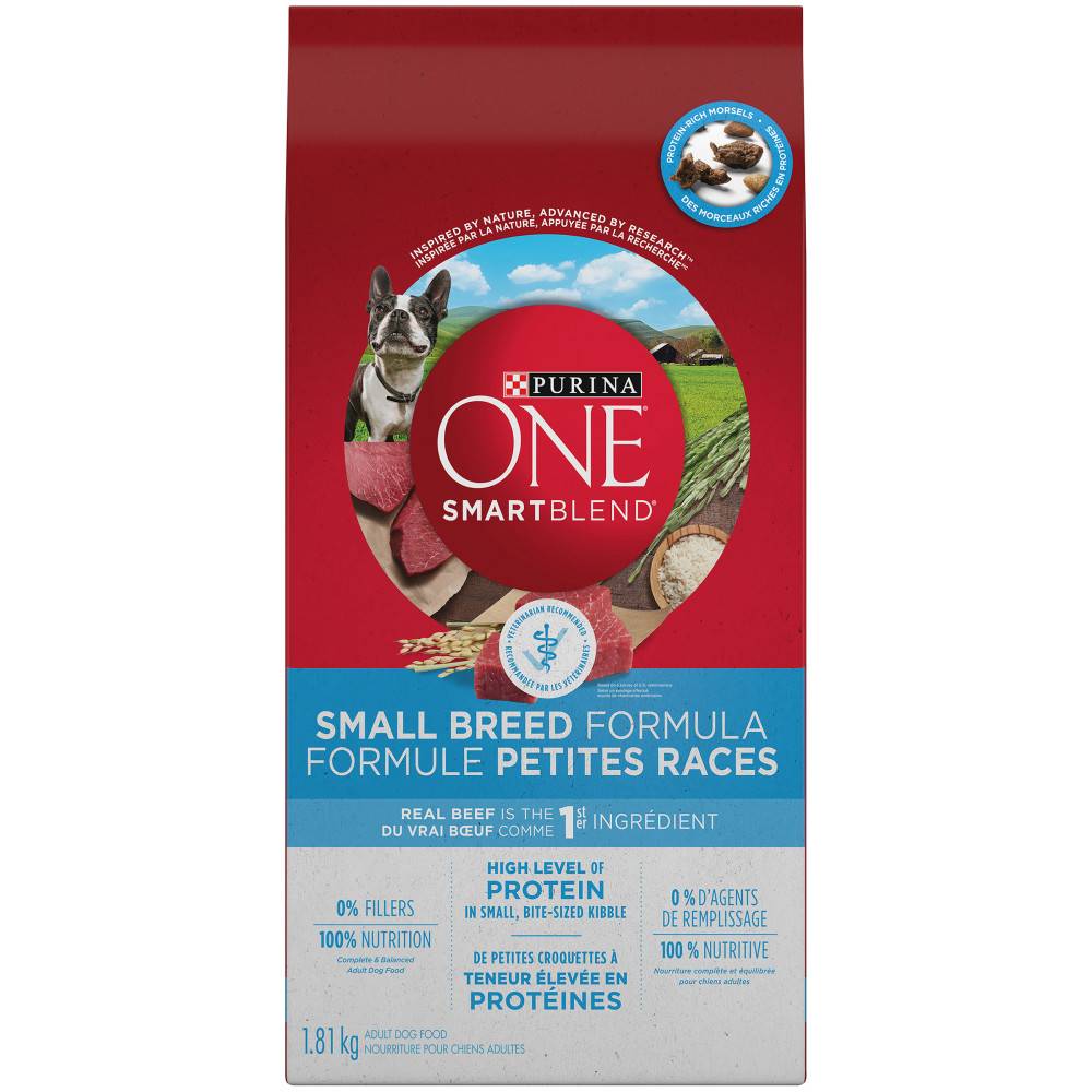 Purina one purina one smartblend formule pour petit chiens nourriture pour chiens (1,81 kg) - smartblend small breed natural dry dog food (1.81 kg)