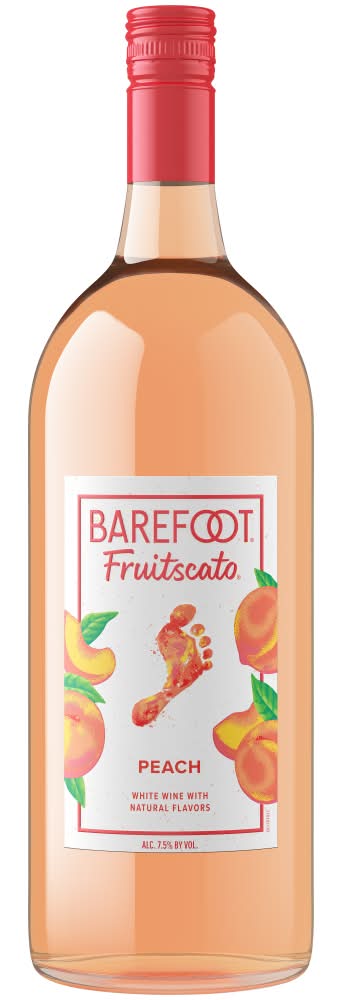Barefoot Wine Fruitscato Sweet Wine, Peach (50.7 fl oz)