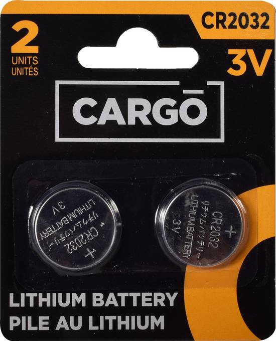 Cargo Piles Lithium A3 2UN / Cargo 3V Lithium Batteries 2CT