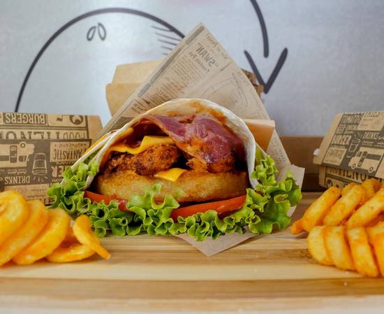 Chicken barbac bun🍔🍔
