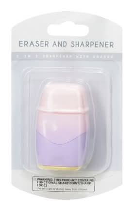 2 In 1 Sharpener Pink/Purple Ombre