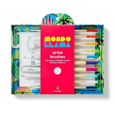 10pc Artist Paintbrush Set - Mondo Llama™