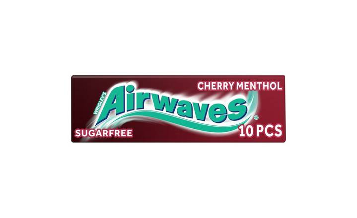 Airwaves Cherry Menthol Chewing Gum Sugar Free 10 pieces (353122)