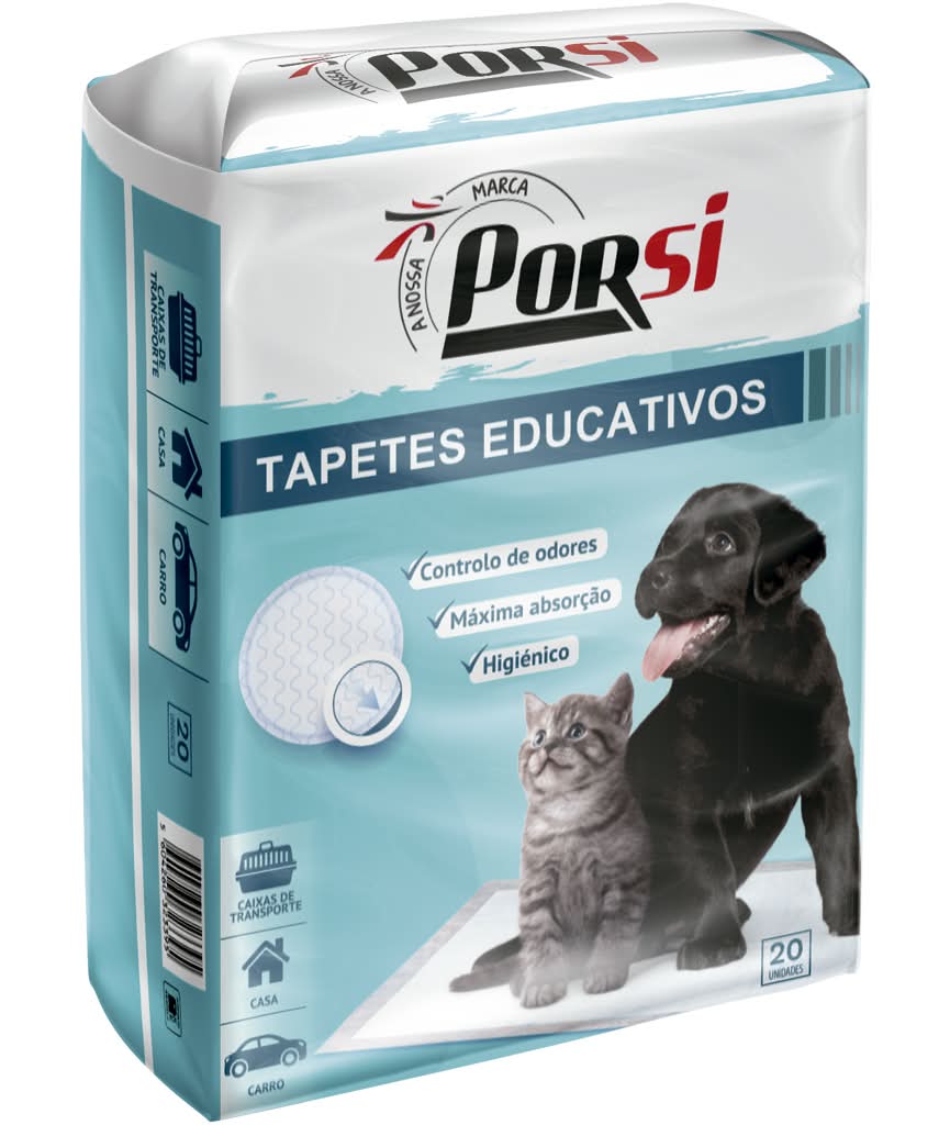 PorSi - Tapetes educativos para animais, 20 unidades | 60 x 60 cm