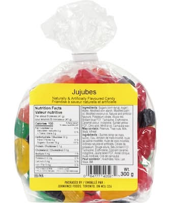 Johnvince Foods Friandise À Jujubes / Candy Jujubes 300.0 G