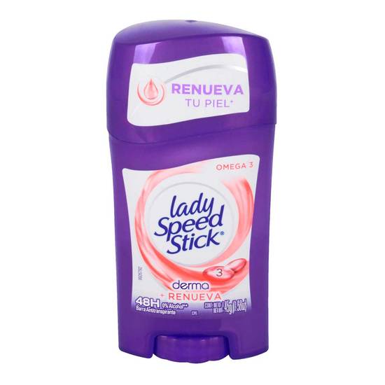 Lady speed stick antitranspirante derma (barra 45 g)