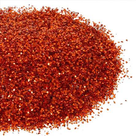 Diamantina #1 color metal 1mm - naranja meta (100 g)