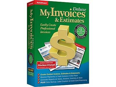 MySoftware MyInvoices & Estimates Deluxe for 1 User, Windows, DVD (10541)