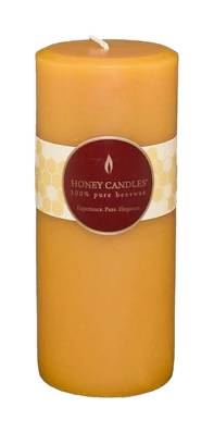 Honey Candles Pillar Round Pure Beeswax Candle